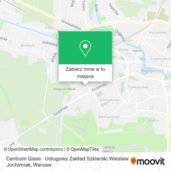 Mapa Centrum Glass - Usługowy Zakład Szklarski Wiesław Jochimiak