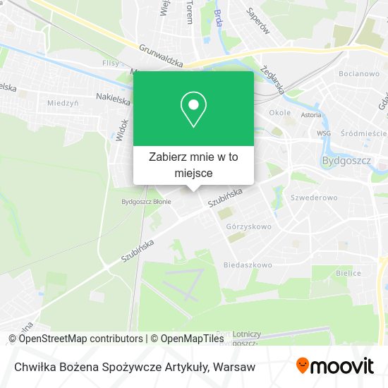 Mapa Chwiłka Bożena Spożywcze Artykuły