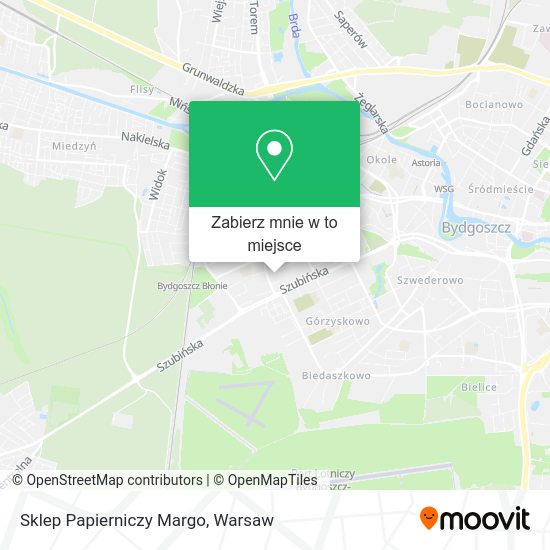 Mapa Sklep Papierniczy Margo