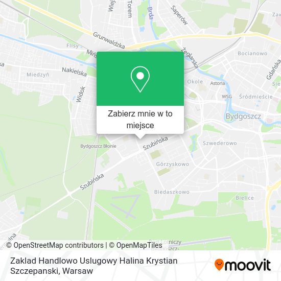 Mapa Zaklad Handlowo Uslugowy Halina Krystian Szczepanski