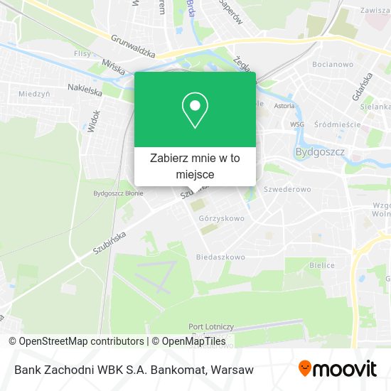 Mapa Bank Zachodni WBK S.A. Bankomat