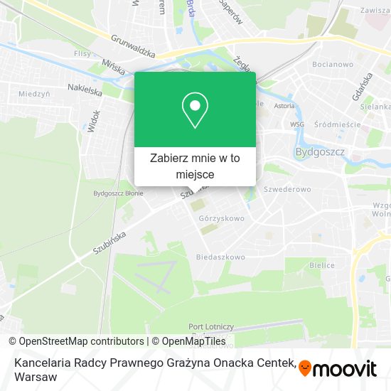 Mapa Kancelaria Radcy Prawnego Grażyna Onacka Centek