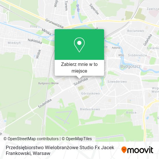 Mapa Przedsiębiorstwo Wielobranżowe Studio Fx Jacek Frankowski