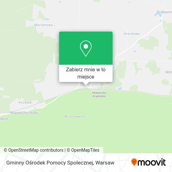 Mapa Gminny Ośrodek Pomocy Społecznej