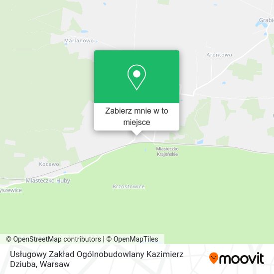 Mapa Usługowy Zakład Ogólnobudowlany Kazimierz Dziuba