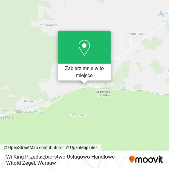 Mapa Wi-King Przedsiębiorstwo Usługowo-Handlowe Witold Zegel