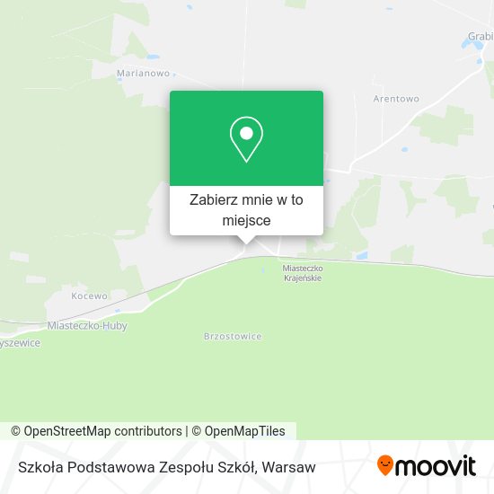 Mapa Szkoła Podstawowa Zespołu Szkół