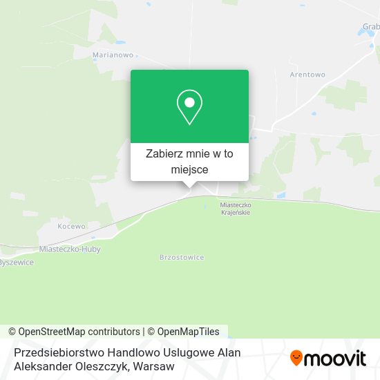 Mapa Przedsiebiorstwo Handlowo Uslugowe Alan Aleksander Oleszczyk