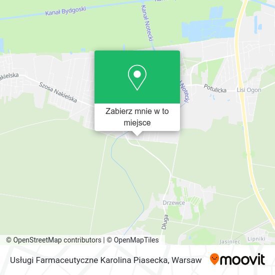 Mapa Usługi Farmaceutyczne Karolina Piasecka