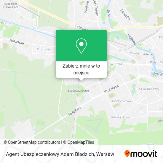 Mapa Agent Ubezpieczeniowy Adam Bladzich