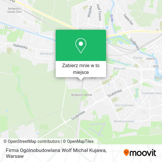 Mapa Firma Ogólnobudowlana Wolf Michał Kujawa