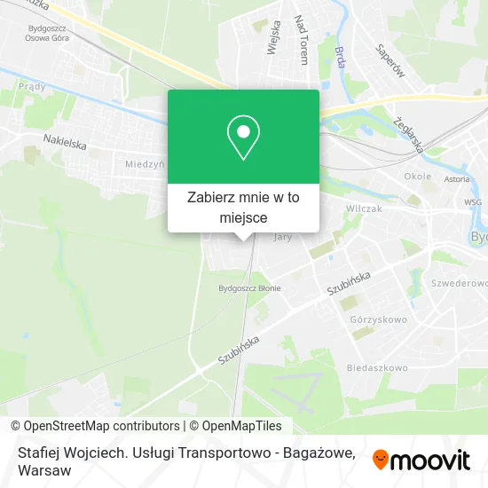 Mapa Stafiej Wojciech. Usługi Transportowo - Bagażowe