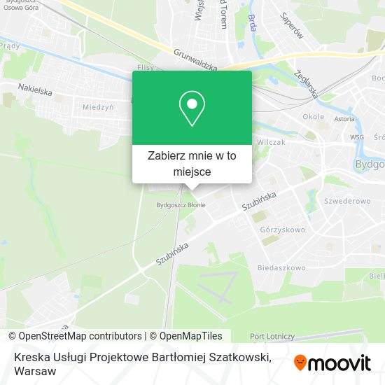 Mapa Kreska Usługi Projektowe Bartłomiej Szatkowski