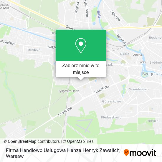 Mapa Firma Handlowo Usługowa Hanza Henryk Zawalich