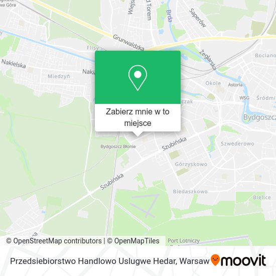 Mapa Przedsiebiorstwo Handlowo Uslugwe Hedar