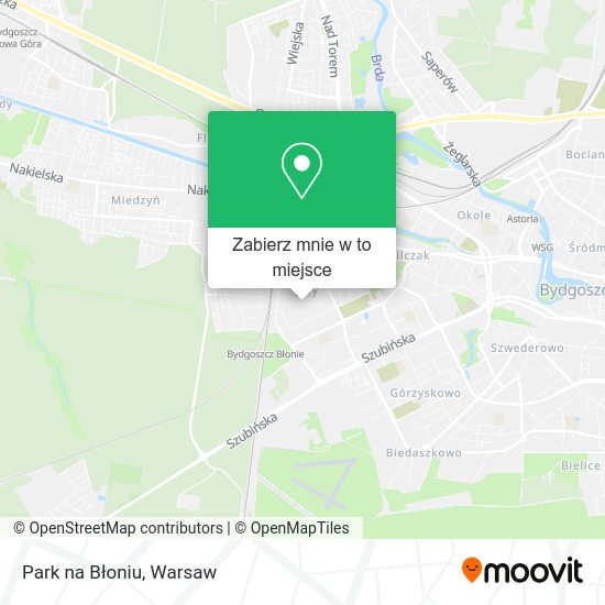 Mapa Park na Błoniu