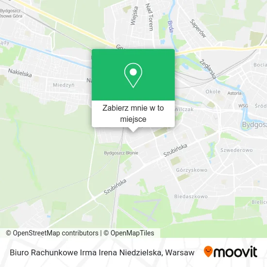 Mapa Biuro Rachunkowe Irma Irena Niedzielska