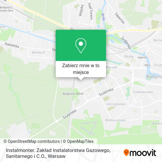 Mapa Instalmonter. Zakład Instalatorstwa Gazowego, Sanitarnego i C.O.