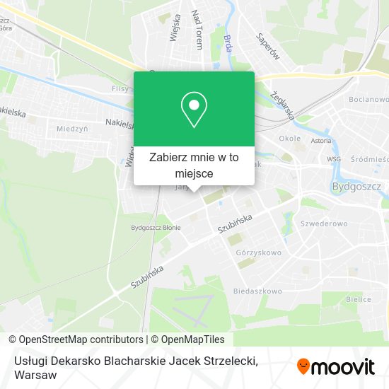 Mapa Usługi Dekarsko Blacharskie Jacek Strzelecki