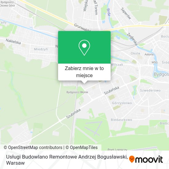 Mapa Usługi Budowlano Remontowe Andrzej Bogusławski