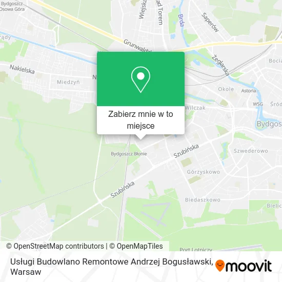 Mapa Usługi Budowlano Remontowe Andrzej Bogusławski