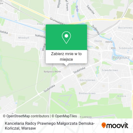 Mapa Kancelaria Radcy Prawnego Małgorzata Demska-Kończal