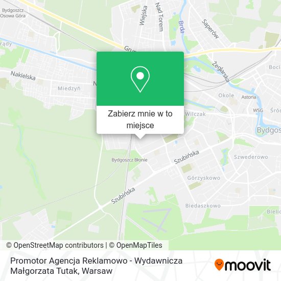 Mapa Promotor Agencja Reklamowo - Wydawnicza Małgorzata Tutak