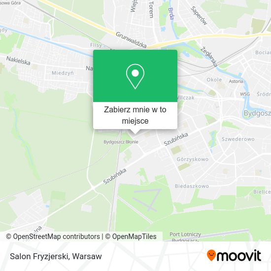 Mapa Salon Fryzjerski