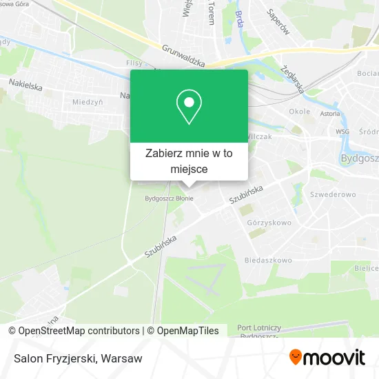Mapa Salon Fryzjerski