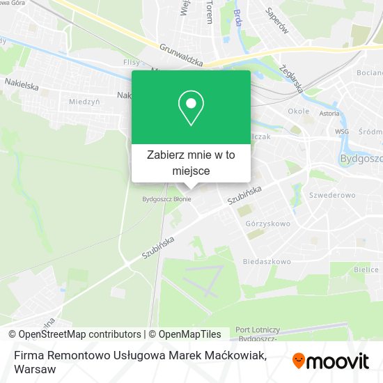 Mapa Firma Remontowo Usługowa Marek Maćkowiak