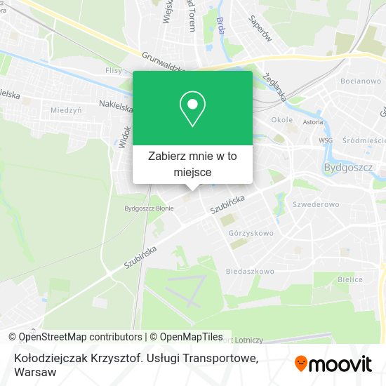 Mapa Kołodziejczak Krzysztof. Usługi Transportowe