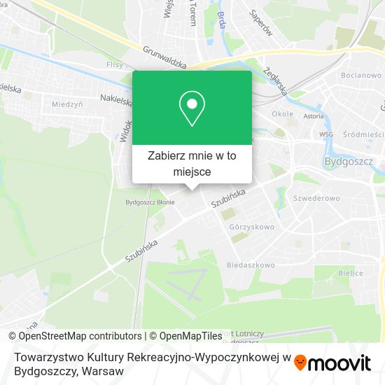 Mapa Towarzystwo Kultury Rekreacyjno-Wypoczynkowej w Bydgoszczy