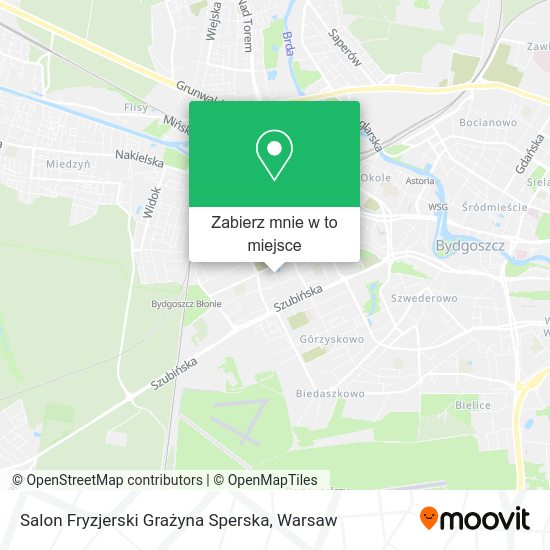 Mapa Salon Fryzjerski Grażyna Sperska