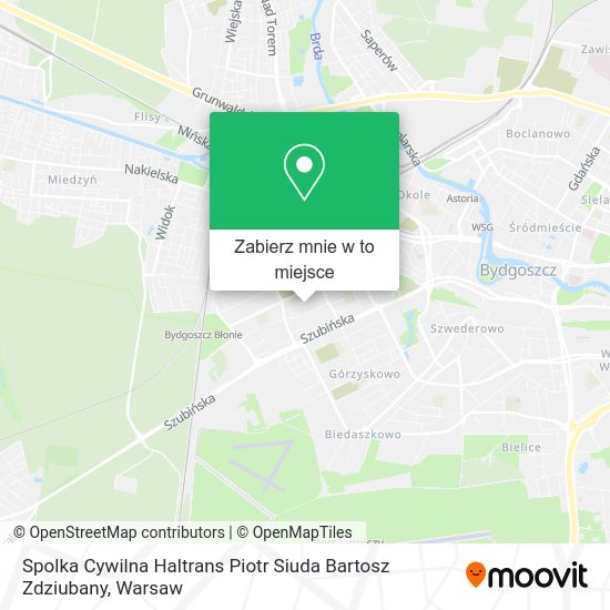 Mapa Spolka Cywilna Haltrans Piotr Siuda Bartosz Zdziubany