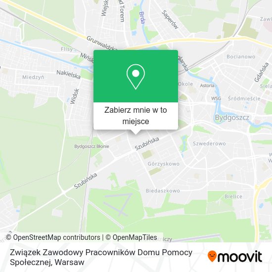 Mapa Związek Zawodowy Pracowników Domu Pomocy Społecznej