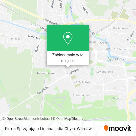 Mapa Firma Sprzątająca Lidiana Lidia Chyła