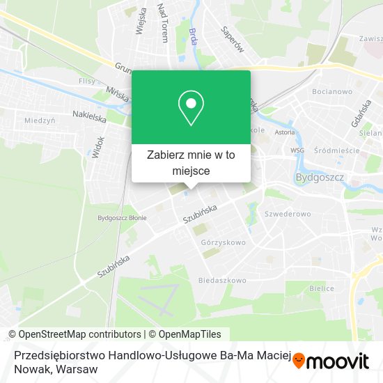 Mapa Przedsiębiorstwo Handlowo-Usługowe Ba-Ma Maciej Nowak