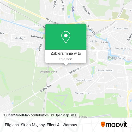 Mapa Ellglass. Sklep Mięsny. Ellert A.