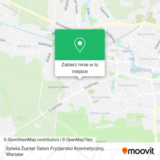 Mapa Sylwia Żurner Salon Fryzjersko Kosmetyczny