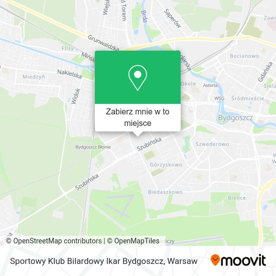 Mapa Sportowy Klub Bilardowy Ikar Bydgoszcz