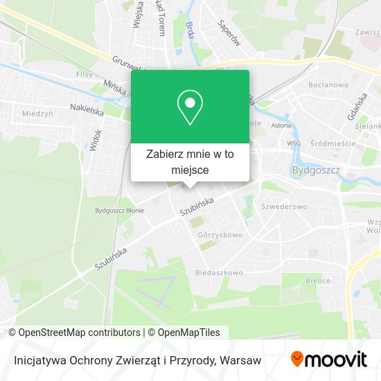 Mapa Inicjatywa Ochrony Zwierząt i Przyrody