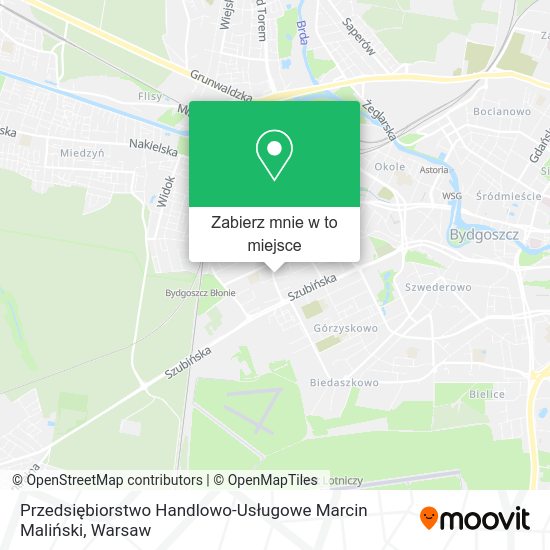 Mapa Przedsiębiorstwo Handlowo-Usługowe Marcin Maliński