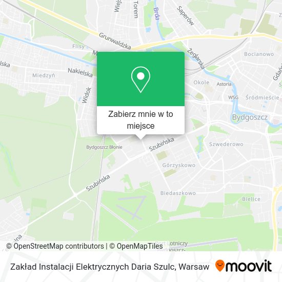 Mapa Zakład Instalacji Elektrycznych Daria Szulc