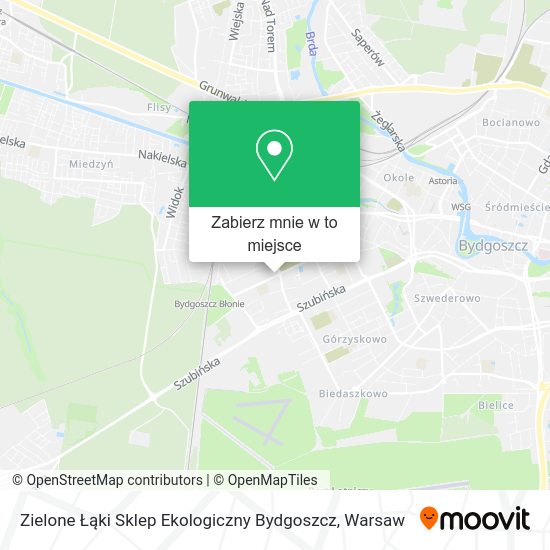 Mapa Zielone Łąki Sklep Ekologiczny Bydgoszcz