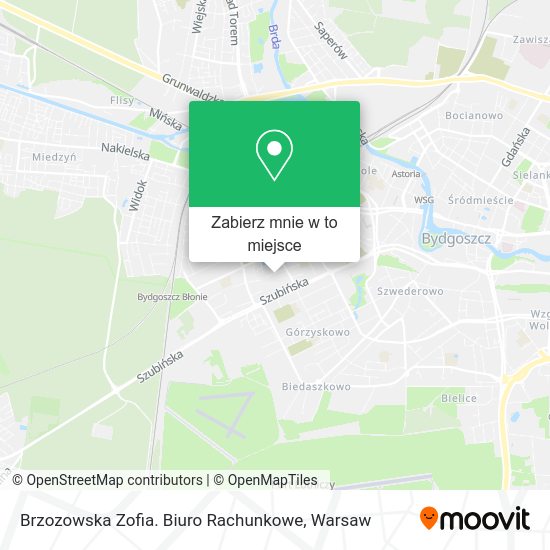 Mapa Brzozowska Zofia. Biuro Rachunkowe