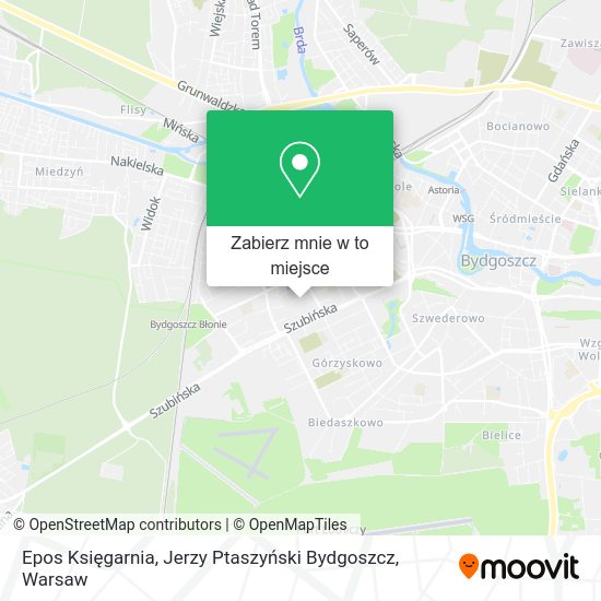 Mapa Epos Księgarnia, Jerzy Ptaszyński Bydgoszcz