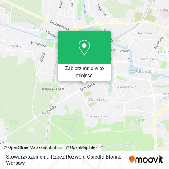 Mapa Stowarzyszenie na Rzecz Rozwoju Osiedla Błonie