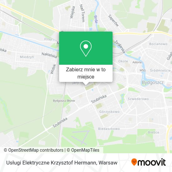 Mapa Usługi Elektryczne Krzysztof Hermann