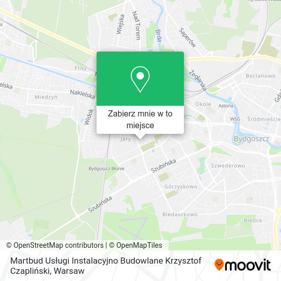 Mapa Martbud Usługi Instalacyjno Budowlane Krzysztof Czapliński