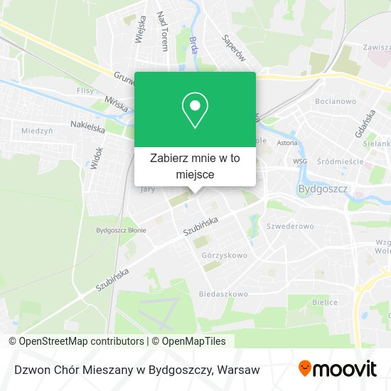 Mapa Dzwon Chór Mieszany w Bydgoszczy